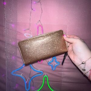 Kate Spade Glittery Gold Wallet